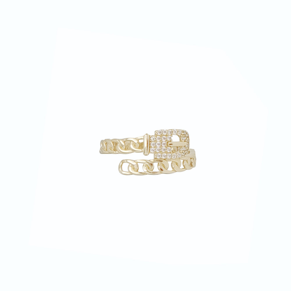 Belt Cuban Ring （14k）
