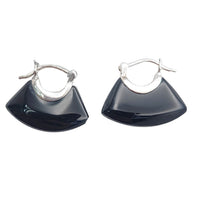 Handbag Black Onyx  Earring (SILVER)