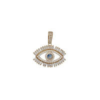 Evil Eye Baguette Pendant (10K)