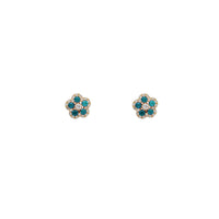 Flower Stud Earrings (14K)