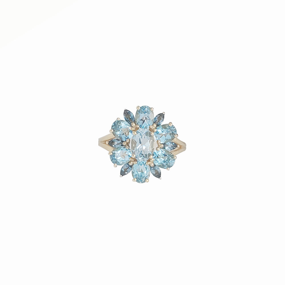Blue Topaz Ring (14K)