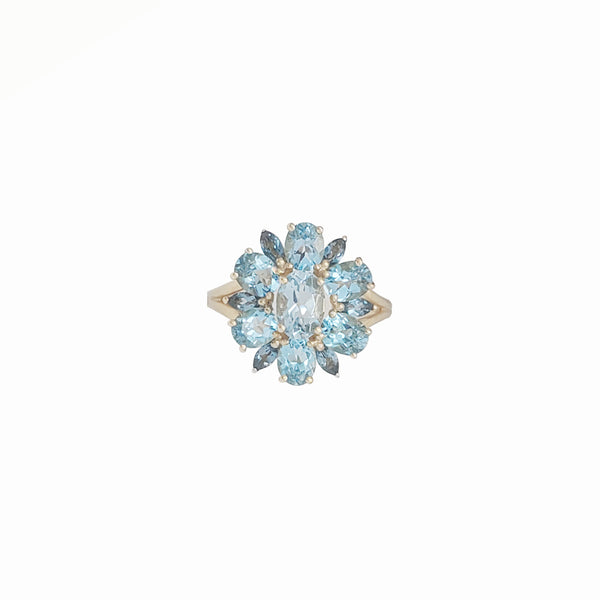 Blue Topaz Ring (14K)
