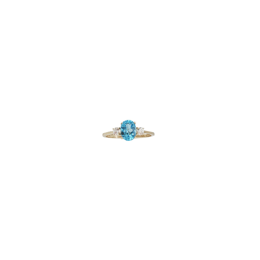 Zirconia Birthstone  Ring (10K)
