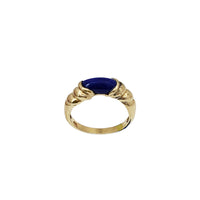 Blue Textured Pinky Ring (18K)