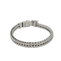 Braided Cord Bracelet (Silver)