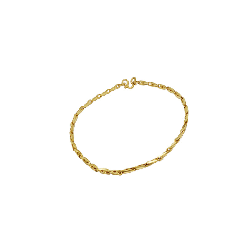 Fancy Link Bracelet (24K)