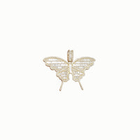 Iced-Out Butterfly Pendant （14k）