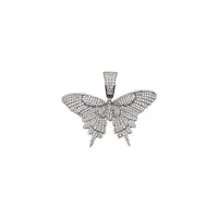 Cubic Zirconia Butterfly Pendant (Silver)