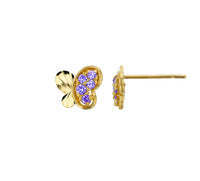 Butterfly Stud Earrings (14K)