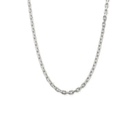 Beveled Oval Cable Chain (Silver)