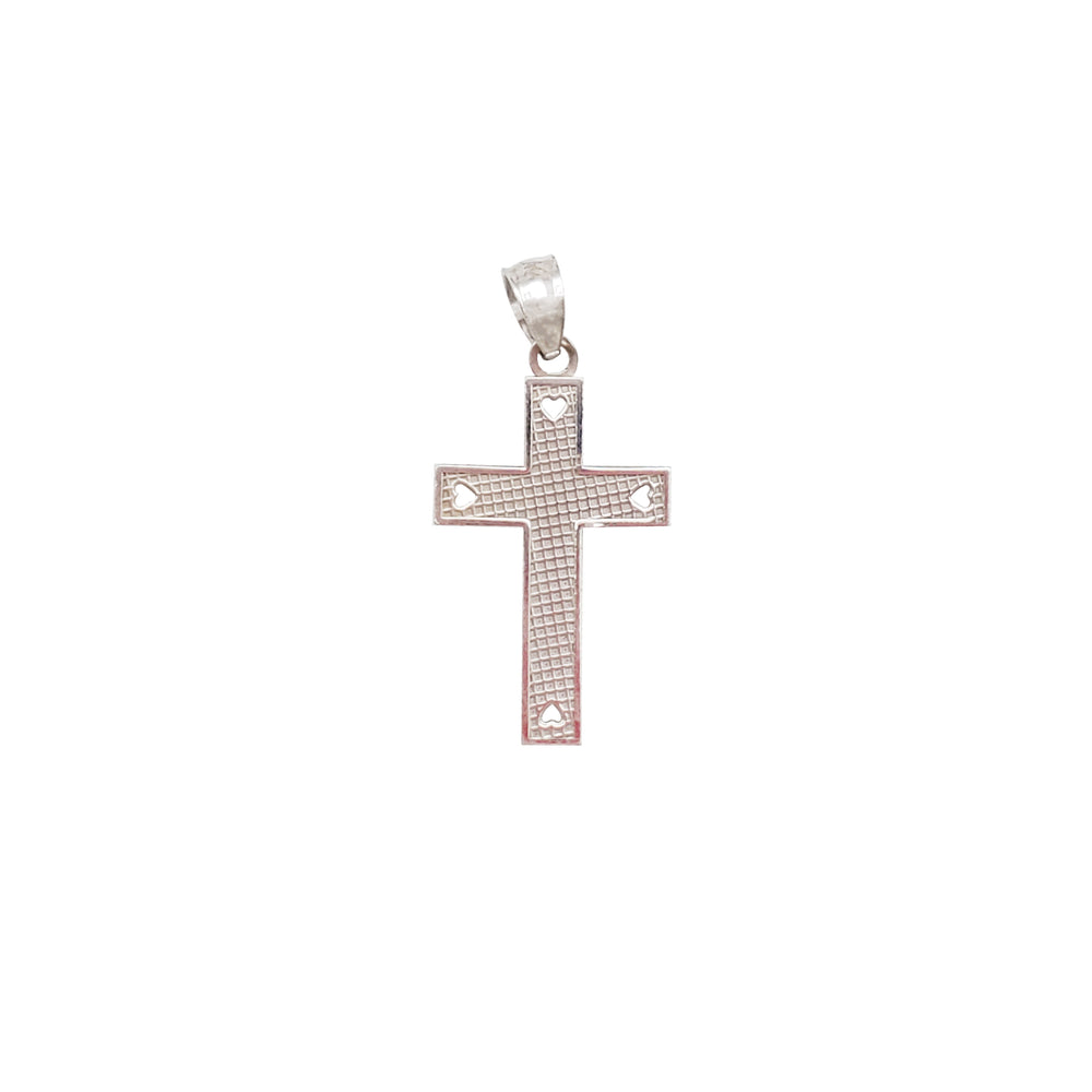 Cross & Heart Pendant (14K)