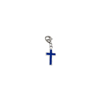 Enamel Cross Charm (Silver)