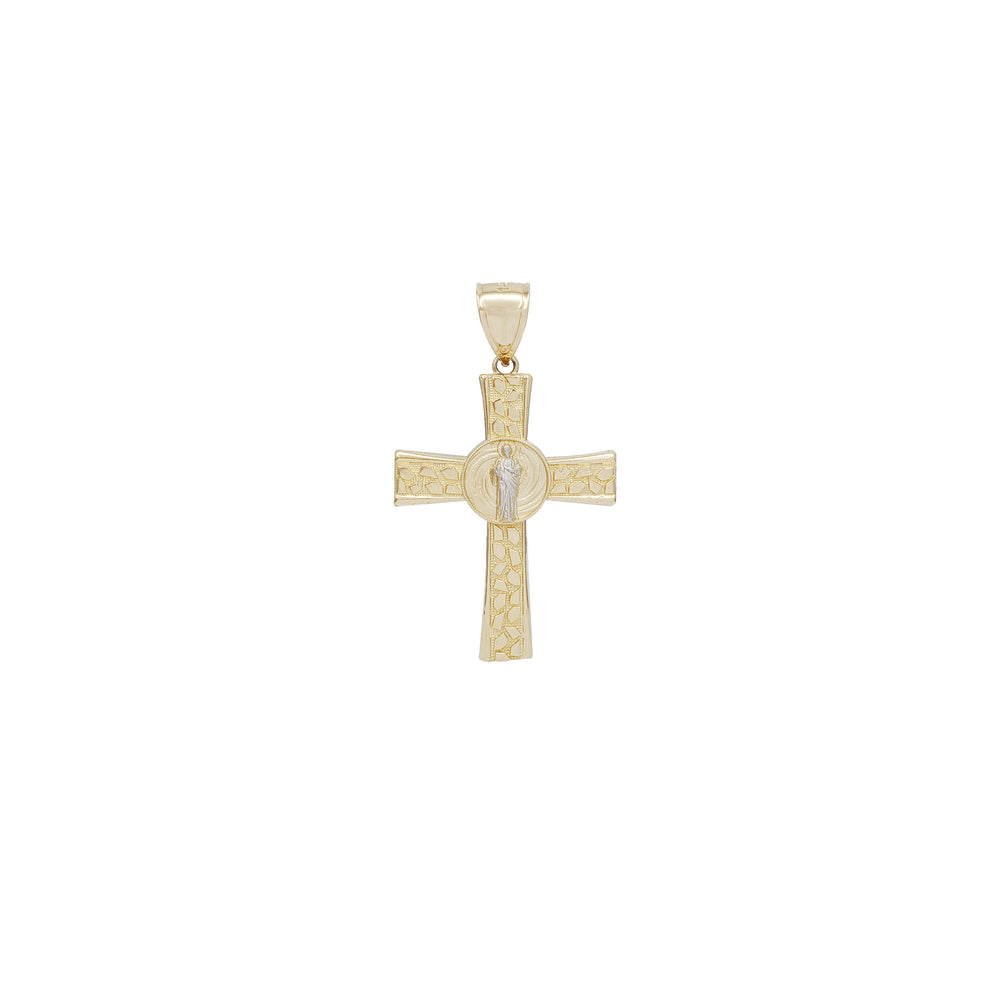 Nugget Cross Pendant (14K)