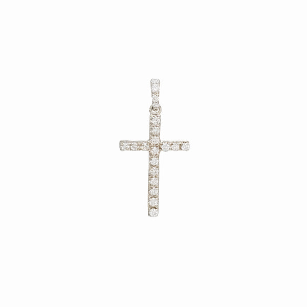 Diamond Cross Pendant (14K)