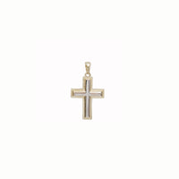 Two-Tone Cross Pendant (14K)