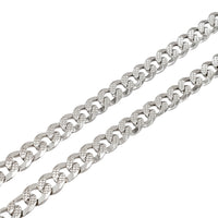 Diamond Cut Italian Cuban Chain (Silver)