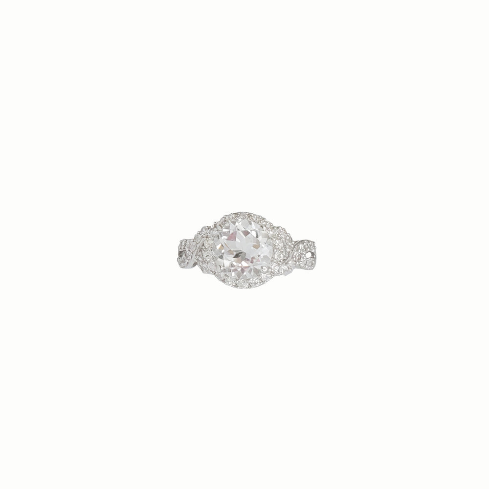 Halo Engagement Ring (14K)