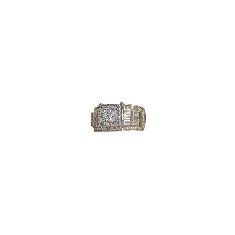 Square  Engagement Ring (14K)
