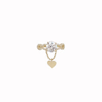 Zirconia Engagement Ring (14K)