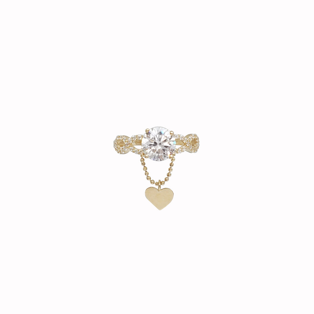 Zirconia Engagement Ring (14K)