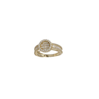 Zirconia Round Baguette Engagement Ring (14K)