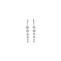 Zirconia  Dangling Earrings (Silver)