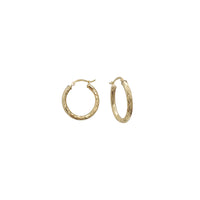 Diamond-Cut Hoop Earrings (14K)