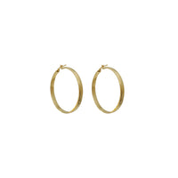 Diamond-Cut Hoop Earrings (14K)