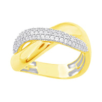 Diamond Double-Row Ring (14K)
