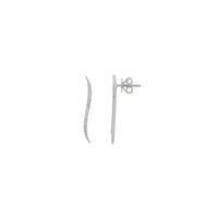 Diamond Tail Stud Earrings (14K)
