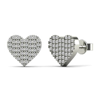 Diamond Heart Shape Earring (14K)