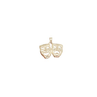 Comedy & Tragedy 2-Mask Charm Pendant (14K)