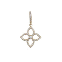 Flower  CZ Pendant (14K)