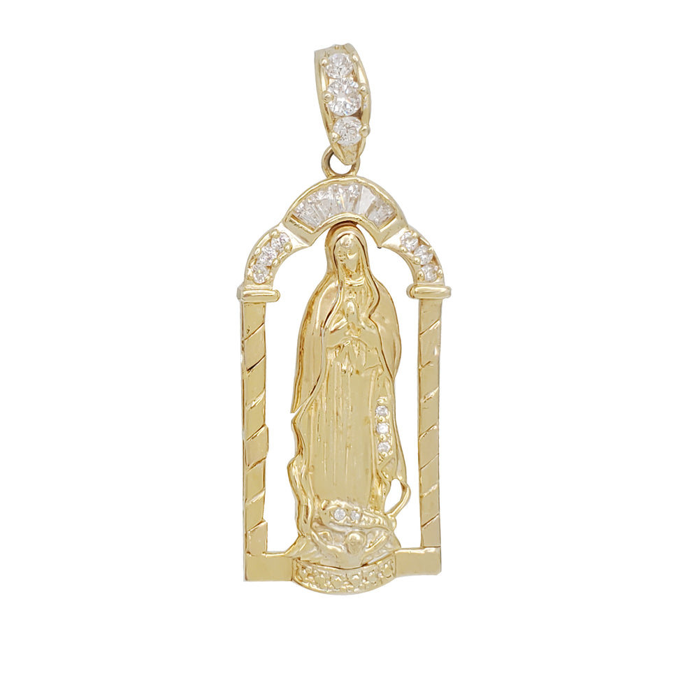 Guadalupe Vintage Shrine Pendant (14K)