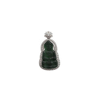 Cubic Zirconia GuanYin Pendant (Silver)