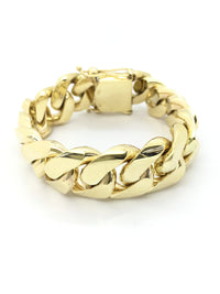 [Box Lock] Hollow  Miami Cuban Bracelet (14K).