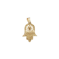Outline Hamsa Hand Pendant (14K)