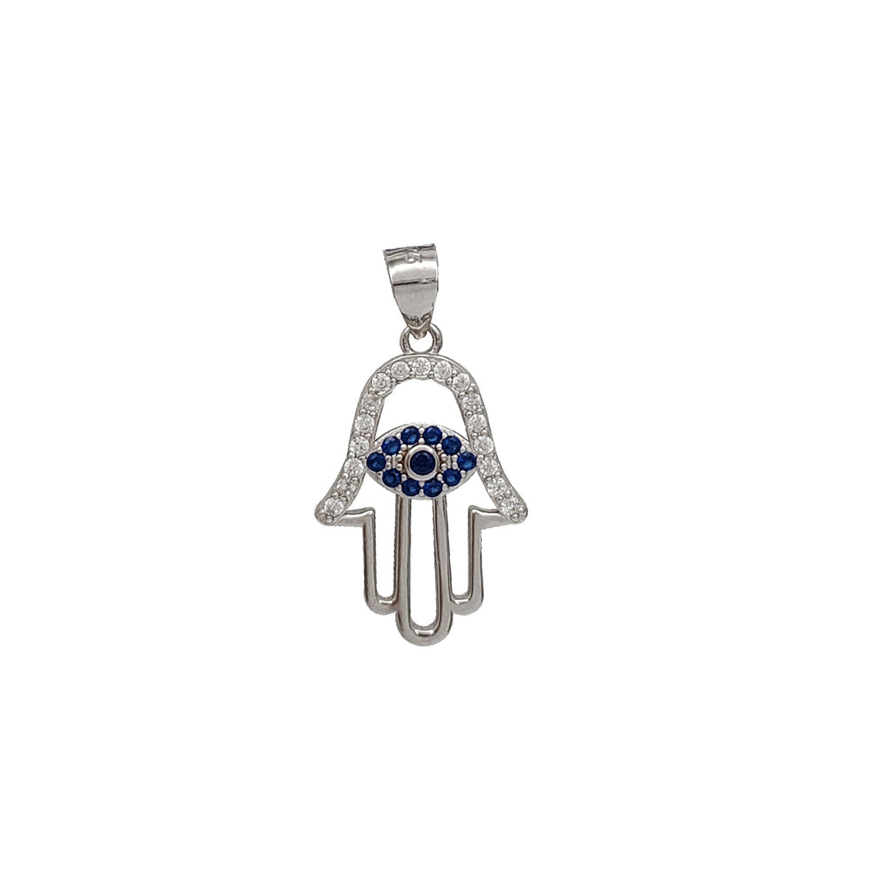 Hamsa Hand Pendant (Silver)