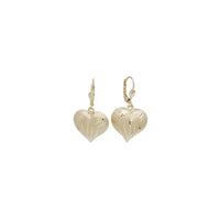 Hearts Dangling Earrings (14K)