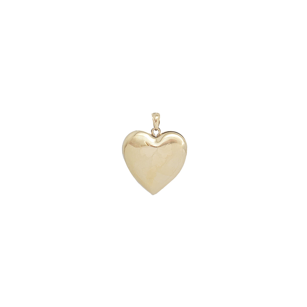 Butterfly Heart Lock Pendant (14K)