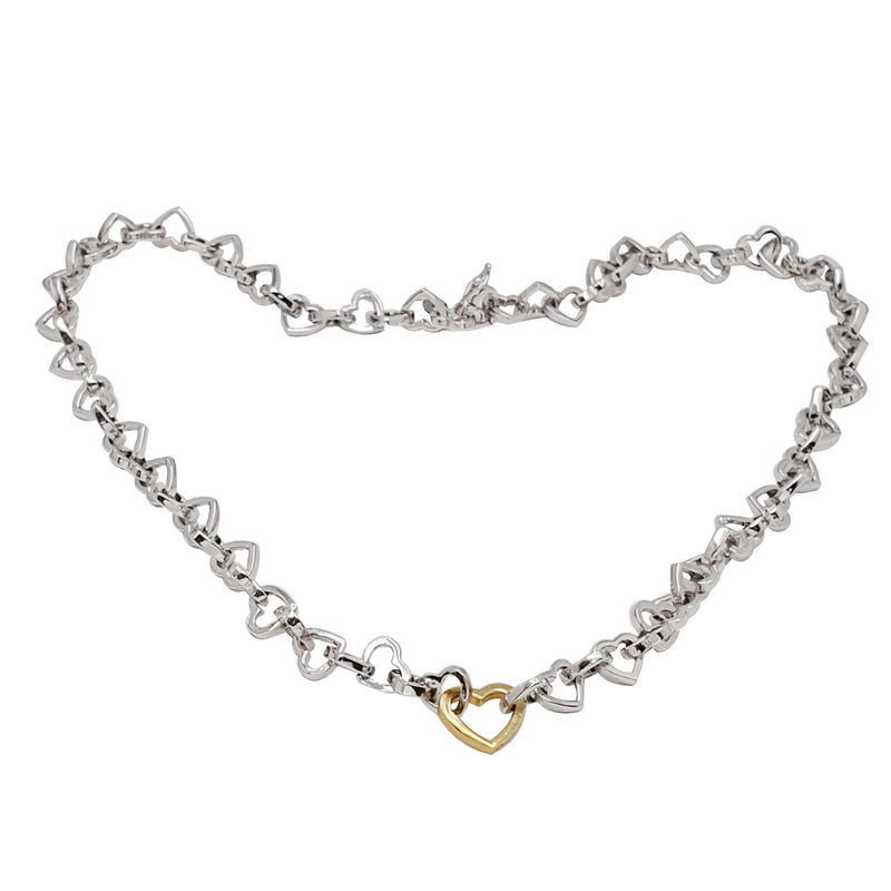 Heart Fancy Necklace (Silver)