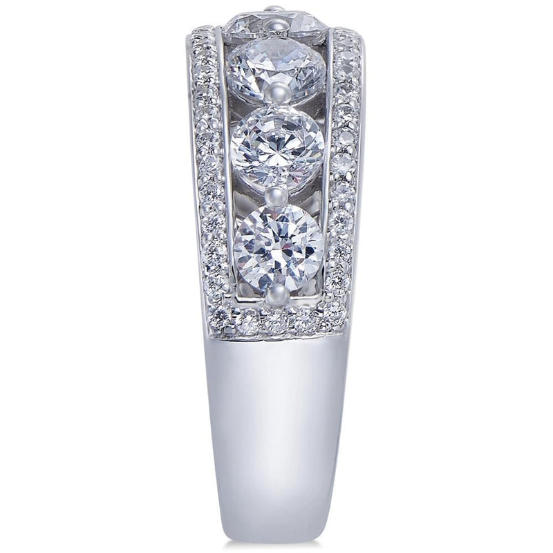 Diamond Wedding Ring White Gold (14K)