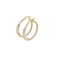 Twist Hoop Earrings (10K)
