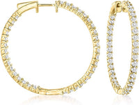 Diamond  Hoop Earrings (14K)