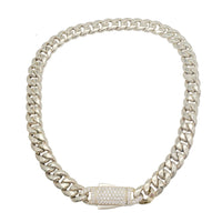 Iced-Out Lightweight/Hollow Miami Cuban Chain (14K)