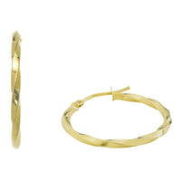 Twist infinite Huggie Earring (14K)
