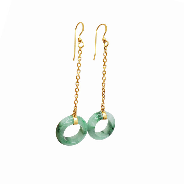Happiness Jade Earring (14K)