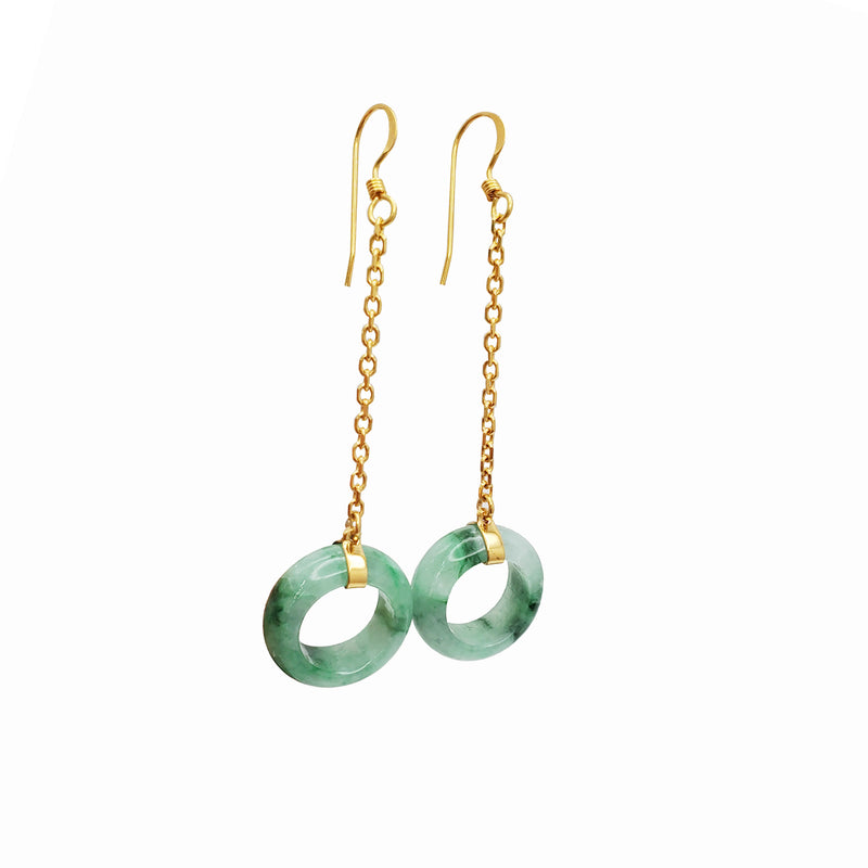 Happiness Jade Earring (14K)