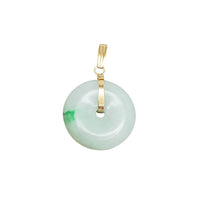 Jade Round Pendant (14K)