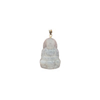 Jade Guan Yin "观音“ Pendant (14K)